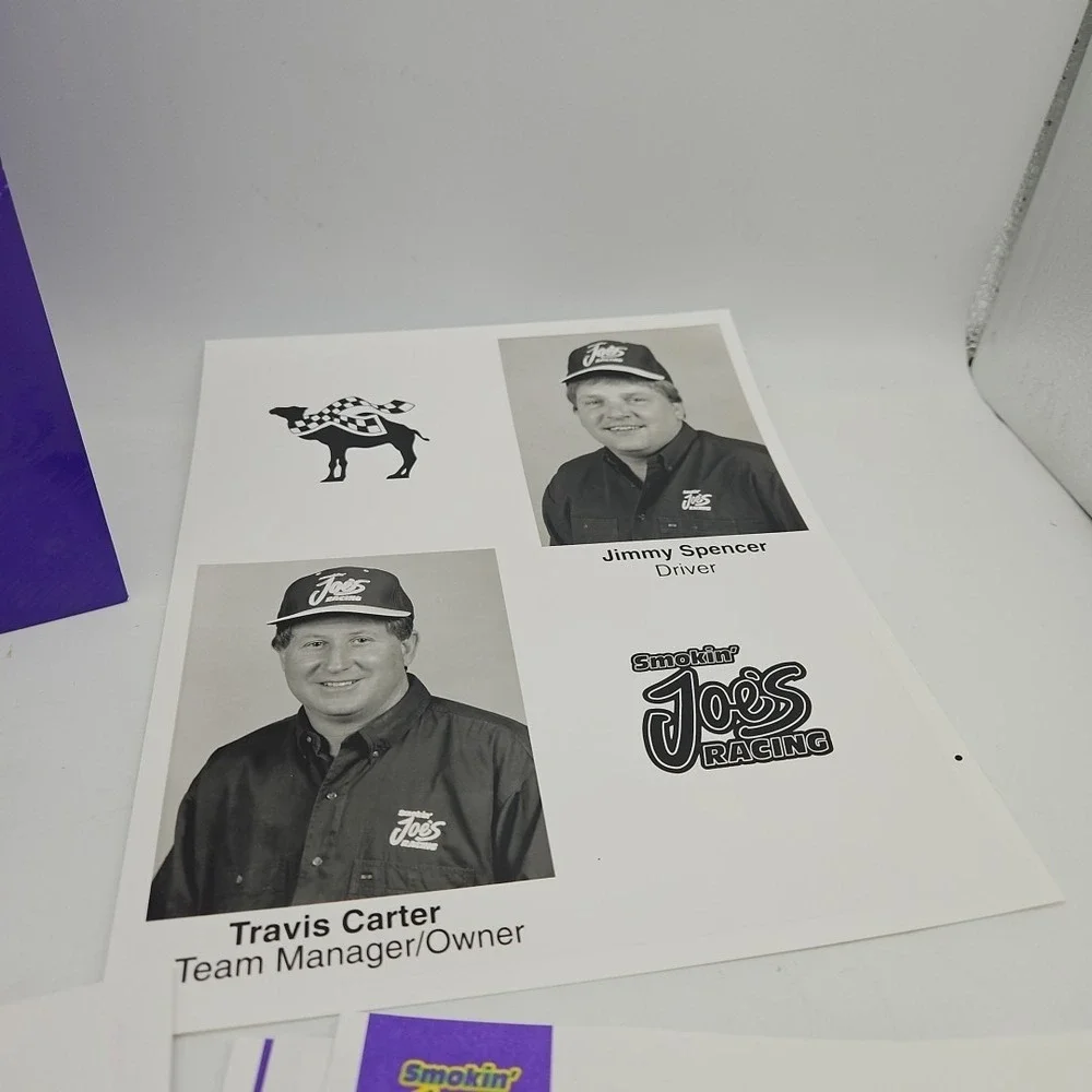 Vintage Smokin Joe's Racing Jimmy Spencer Press Kit 1994 Nascar